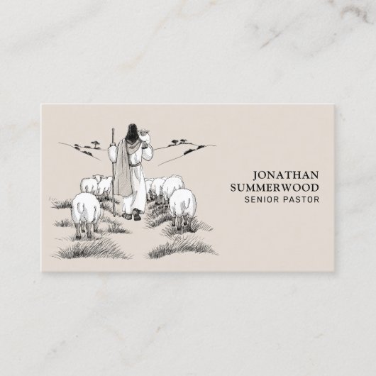 Senior Pastor Business Card | Jesus the Shepherd 名刺 (正面)