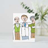 Senior Patient Doctor人間関係漫画 ポストカード (スタンド正面)