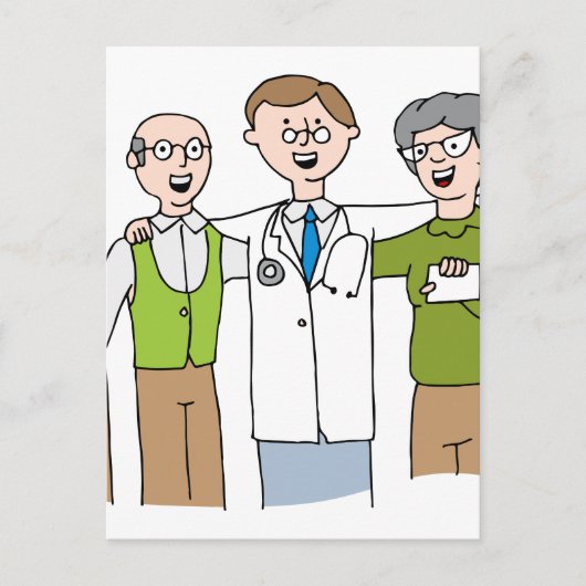 Senior Patient Doctor人間関係漫画 ポストカード (正面)