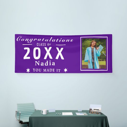 Senior Photo Banner - Personalized Class Of Grad 横断幕 (トレードショー)