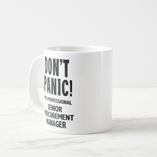 Senior Procurement Manager コーヒーマグカップ (正面左)