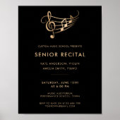 Senior Recital Music Concert Template Poster ポスター (正面)