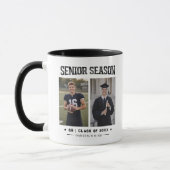 Senior Season | 卒業2枚の写真 マグカップ (左)