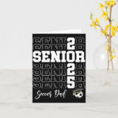 Senior Soccer Dad Gift Cl Of 2025 - Senior 2025  カード (黄色い花)