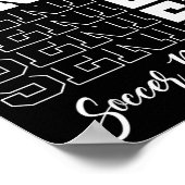 Senior Soccer Dad Gift Cl Of 2025 - Senior 2025  ポスター (角)