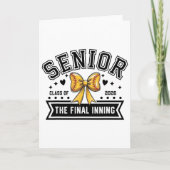 Senior Softll Cl Of 2026 Crew Softll Senior Night  カード (正面)