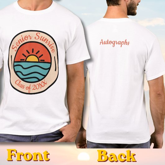 Senior Sunrise サインTシャツ Tシャツ