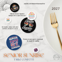 Senior Sunrise 2027 テーブルコンフェッティ
