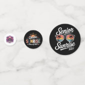 Senior Sunrise 2027 テーブルコンフェッティ (正面)