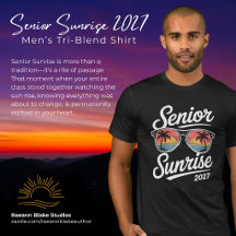 Senior Sunrise 2027 メンズ トリブレンド シャツ