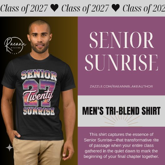 Senior Sunrise 2027 メンズ トリブレンド シャツ