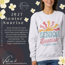 Senior Sunrise 2027 レディーススウェットシャツ