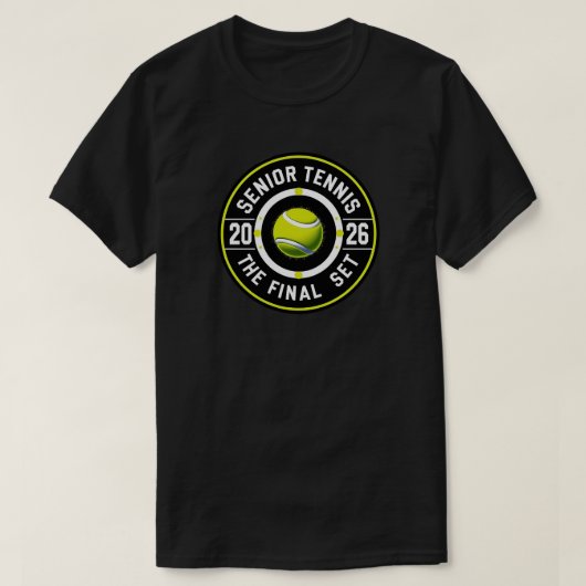 Senior Tennis 2026 – The Final Set ヴィンテージ Tシャツ (デザイン正面)