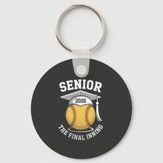 Senior The Final Inning 2026 Softball Graduation  キーホルダー (正面)