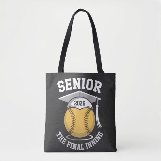 Senior The Final Inning 2026 Softball Graduation  トートバッグ (正面)