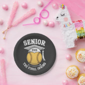 Senior The Final Inning 2026 Softball Graduation ペーパープレート (パーティー)