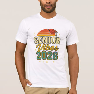 Senior Vibes 2026 – Graduation T-Shirt Design   Tシャツ