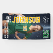 Senior Volleyball Player Custom Sports Photo 横断幕 (横)