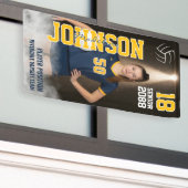 Senior Volleyball Team Player Custom Sports Photo 横断幕 (ビルの外側)