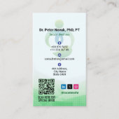 Senior Wellness Therapy | Modern Green Potrait 名刺 (正面)