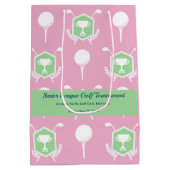 Senior Women's Golf League Party ミディアムペーパーバッグ (裏面)