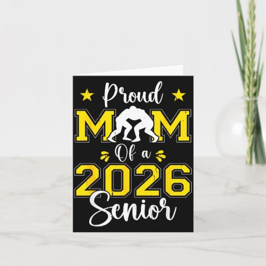 Senior Wrestling Mom 2026 Senior Mom Cl Of 2026  カード (正面)