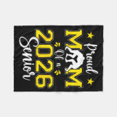 Senior Wrestling Mom 2026 Senior Mom Cl Of 2026 フリースブランケット (正面(横))