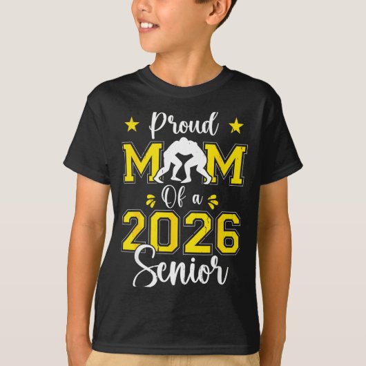Senior Wrestling Mom 2026 Senior Mom Cl Of 2026  Tシャツ (正面)