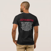SENIORITIS Tシャツ (裏面フル)