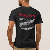SENIORITIS Tシャツ (裏面)