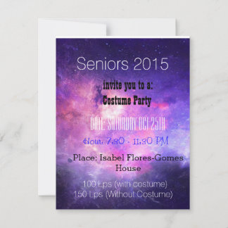 Seniors party 招待状