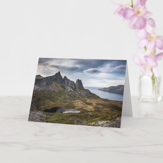 Senja Island Norway写真 カード (蘭)
