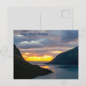 Senja Island Sunset, Norway，はがき ポストカード (正面/裏面)