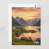 Senja Norway Travel ポストカード (正面/裏面)