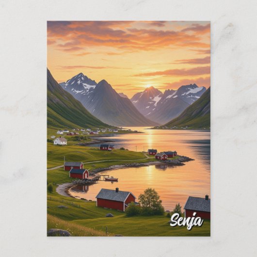 Senja Norway Travel ポストカード (正面)