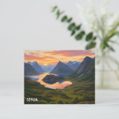 Senja Norway Travel ポストカード (スタンド正面)