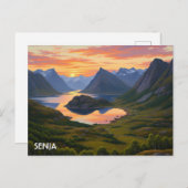 Senja Norway Travel ポストカード (正面/裏面)