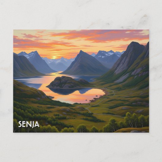 Senja Norway Travel ポストカード (正面)