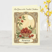 Senjed Heritage Persian Symbol of Affection カード (黄色い花)