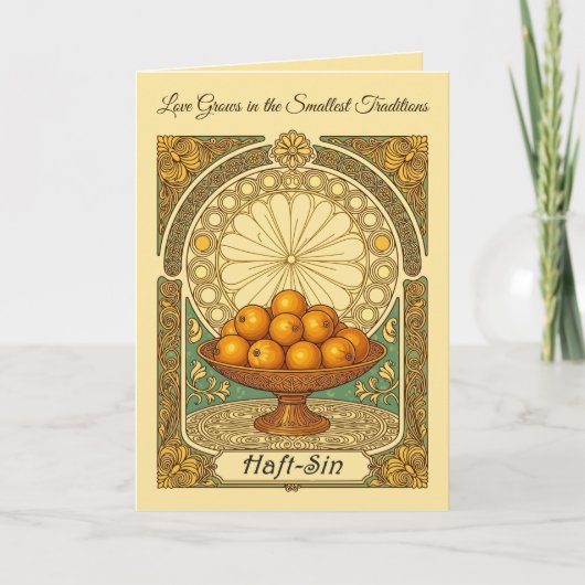 Senjed Love Symbol Persian Cultural Tradition カード (正面)