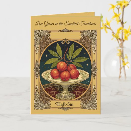 Senjed Tradition Ancient Symbol of Love カード (黄色い花)