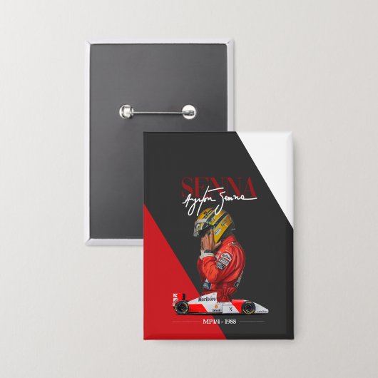 Senna 缶バッジ (正面/裏面)