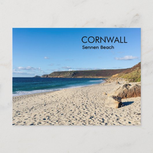 Sennen Beach Cornwall England  ポストカード (正面)