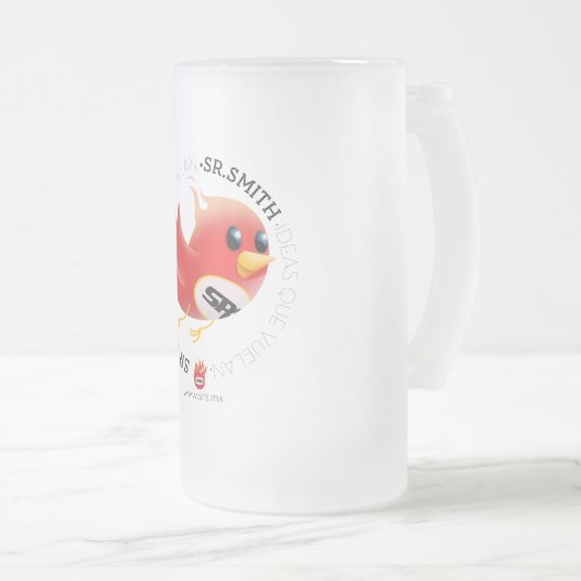 SeñorのSmith´sによって曇らされるビールのジョッキ フロストグラスビールジョッキ (正面右)