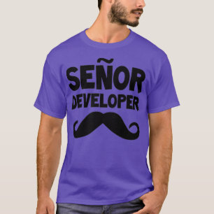 Senor開発者プログラマおもしろいーコーディングソフトウェア Tシャツ