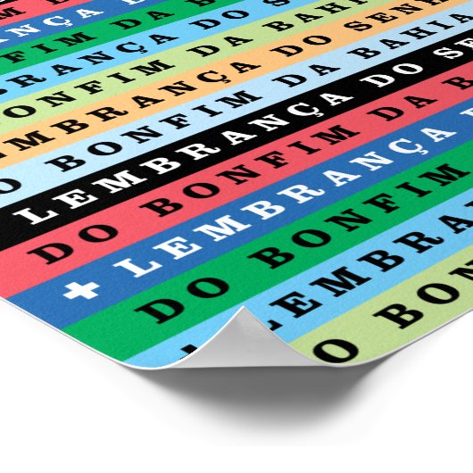 Senor do Bonfimポスターのリボン(フィタス) ポスター (角)