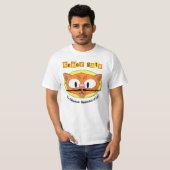 Señor Gato™ おしゃれな口ひげ猫! Tシャツ (正面フル)
