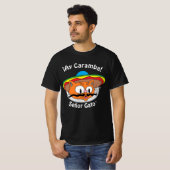 Señor Gato™ カートゥーン マスタッシュ 猫 Ay Caramba! Tシャツ (正面フル)