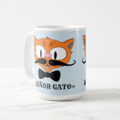 SEÑOR GATO ヒゲ猫 コーヒーマグカップ (正面左)