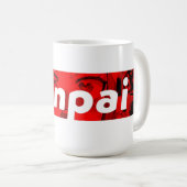 ☕Senpai Vibes Coffee Mug – Cute Anime Style ☕ コーヒーマグカップ (正面右)